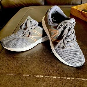 New balance fresh foam grey and rose gold size 6